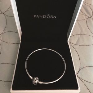 NWT w Box Pandora Pattern of Love LE Bangle M 7.5